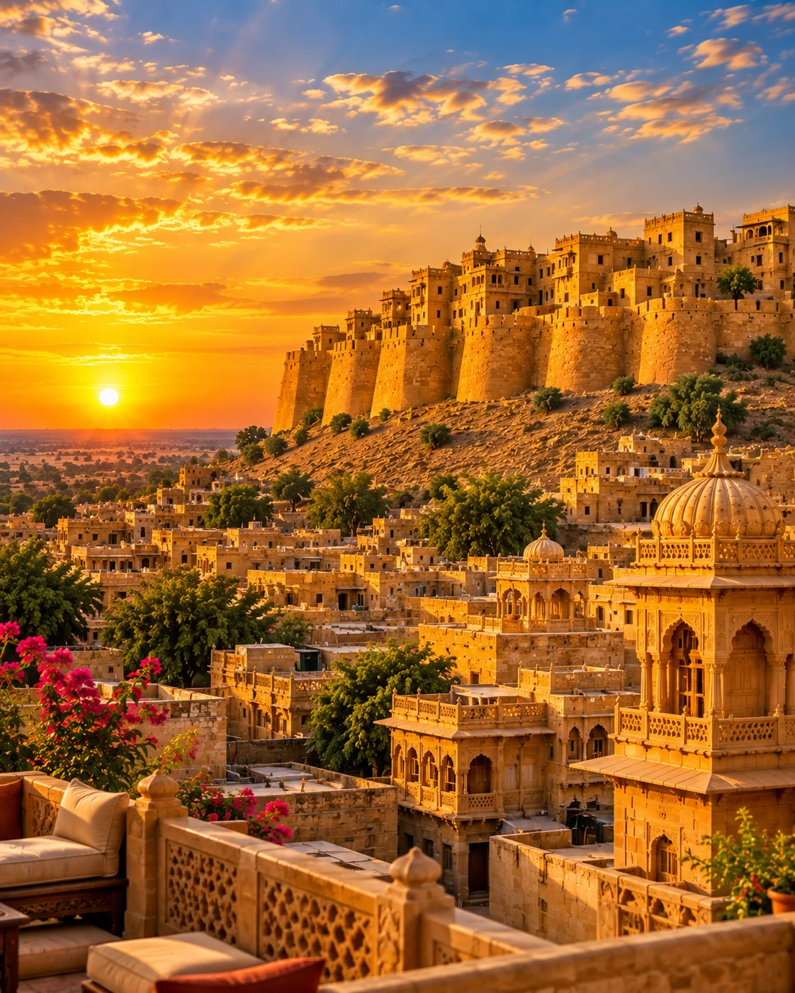 Jaisalmer fort at golden hour